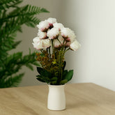 Flor decorativa artificial ramito 30 cm en colores surtidos